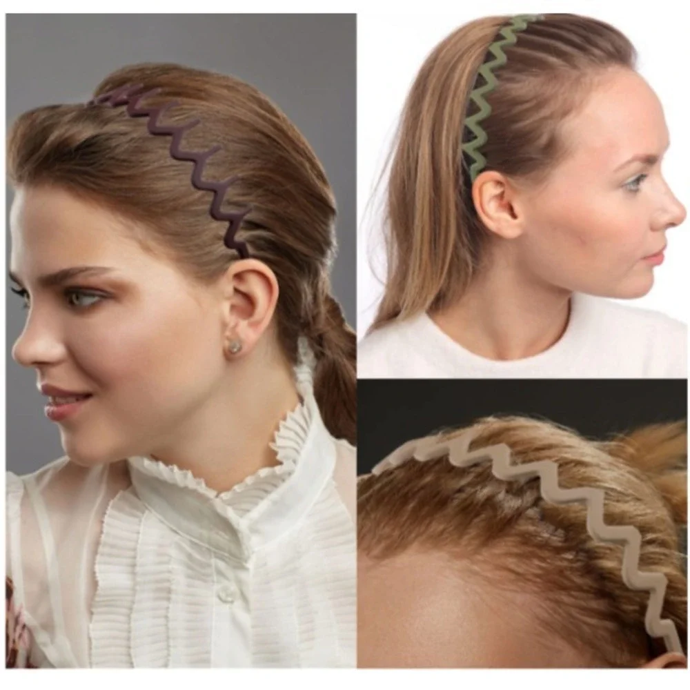 LAPOHI Non Slip Fashion Effortless Plastic Headbands Hair Accessories Bands 8Pcs